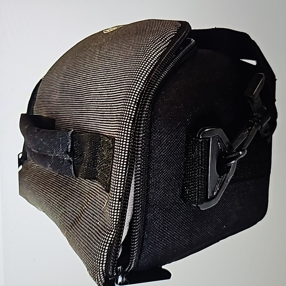 Vintage Optex Camera Bag, Adjustable Shoulder Strap, Black & Gray - Picture 3 of 10